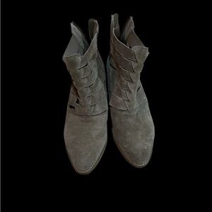 Volatile Gray Heeled Boots